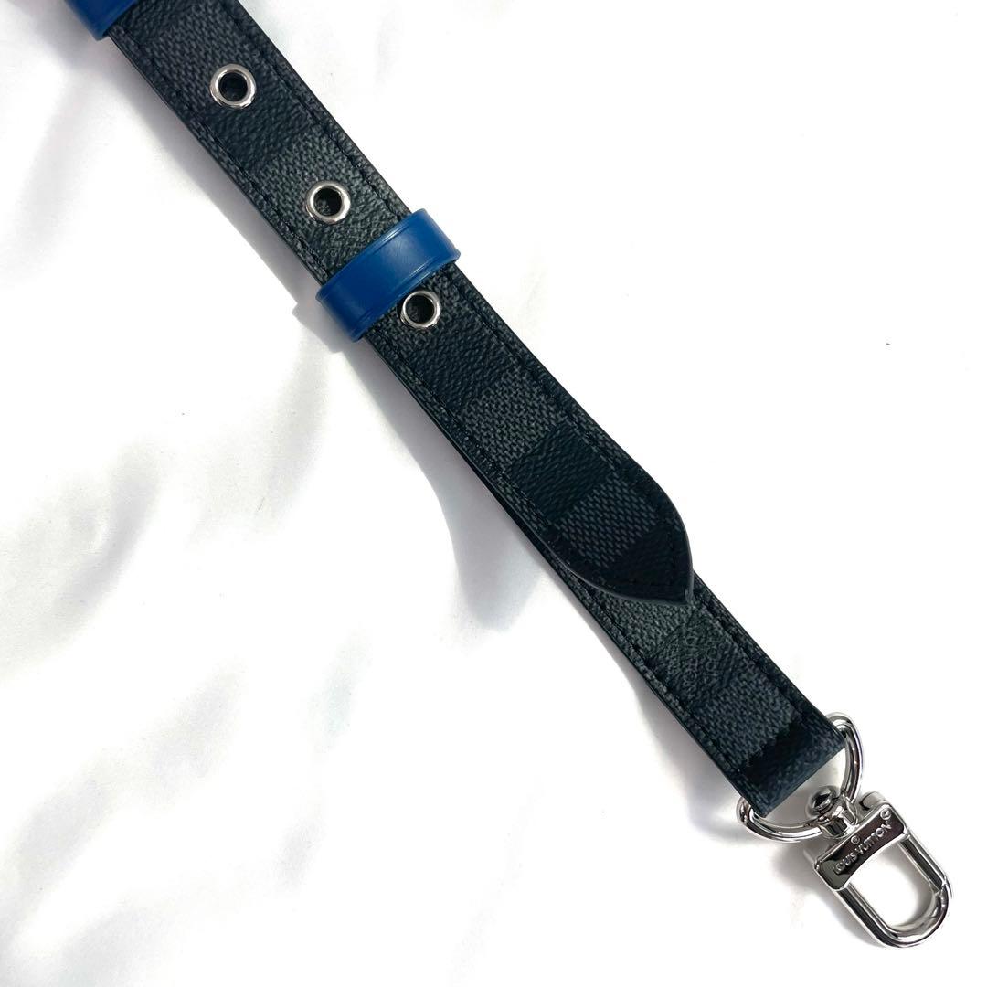 【美品】ルイヴィトン ダミエ グラフィット キーポル 用 ショルダーストラップ