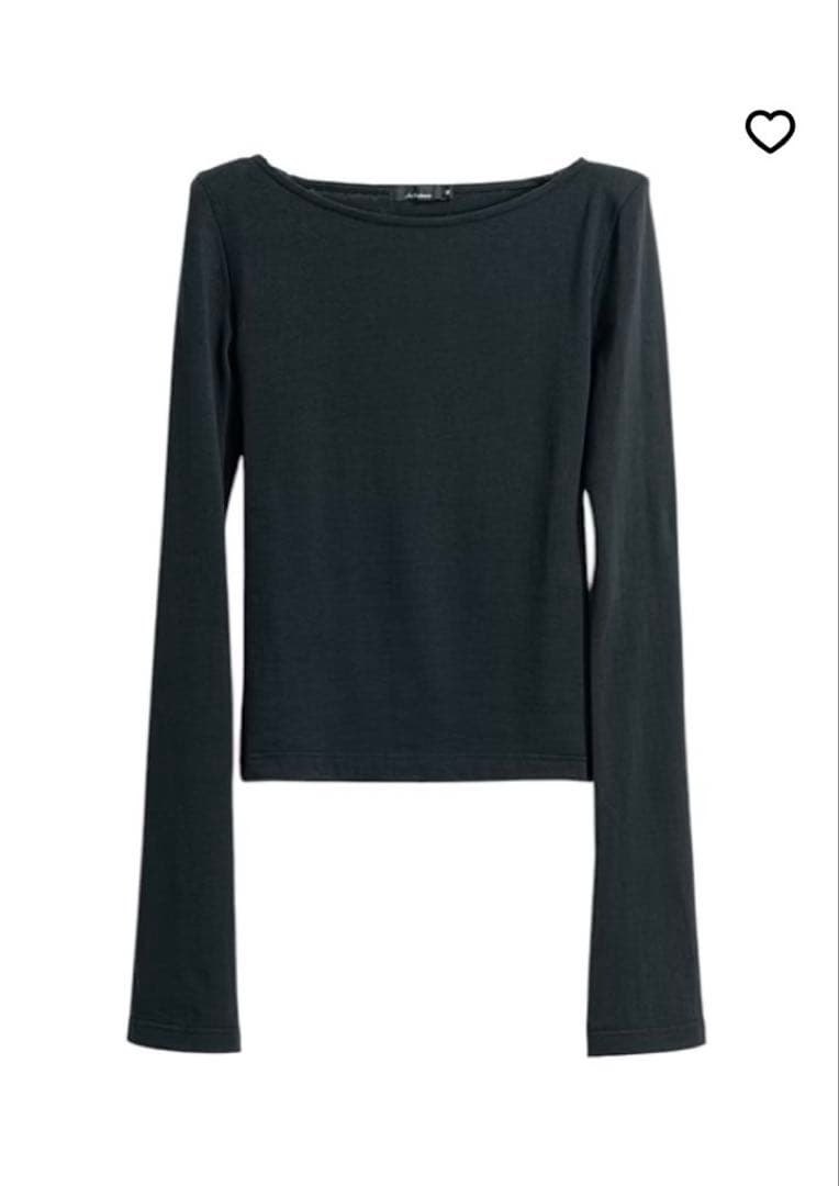 トップス Ans Dotsloevner SHOULDER TOPS / BLACK