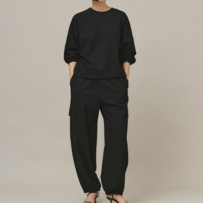 新品未使用タグ付き！Curensology /ストレッチカーゴパンツ