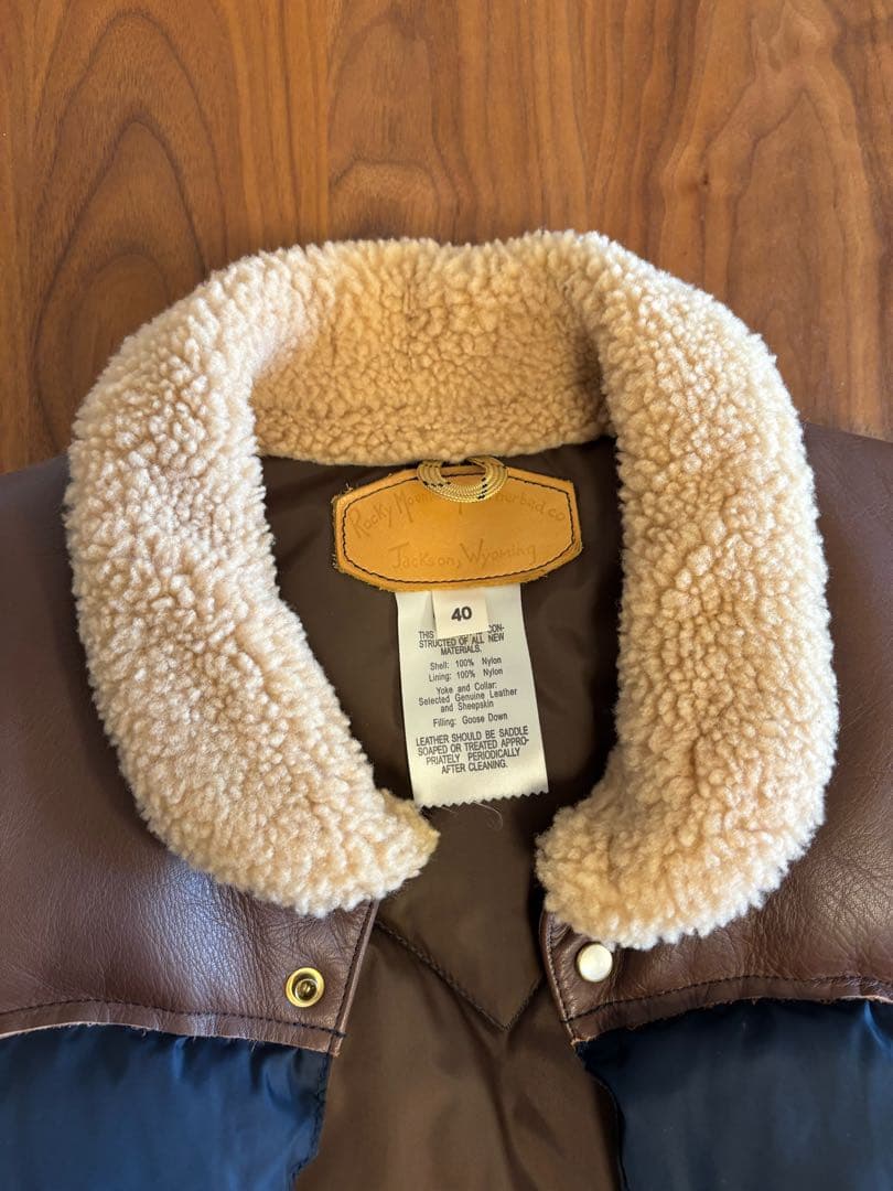 ロッキーマウンテン ダウンベスト サイズ40 ネイビー メンズ