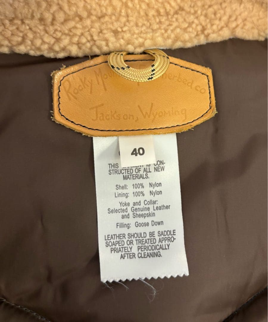 ロッキーマウンテン ダウンベスト サイズ40 ネイビー メンズ