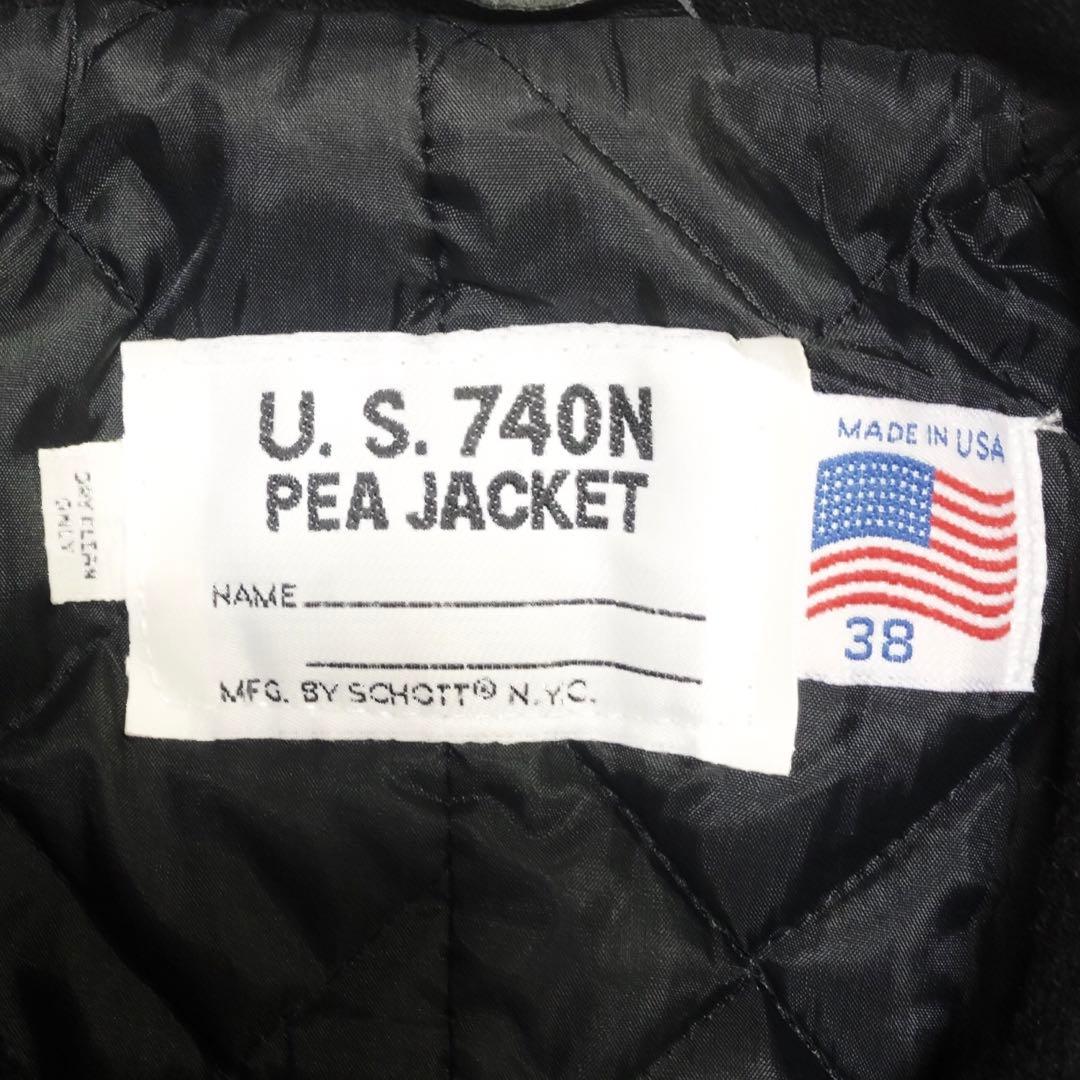 Schott ショット U.S.740N Pコート38 黒 USA製