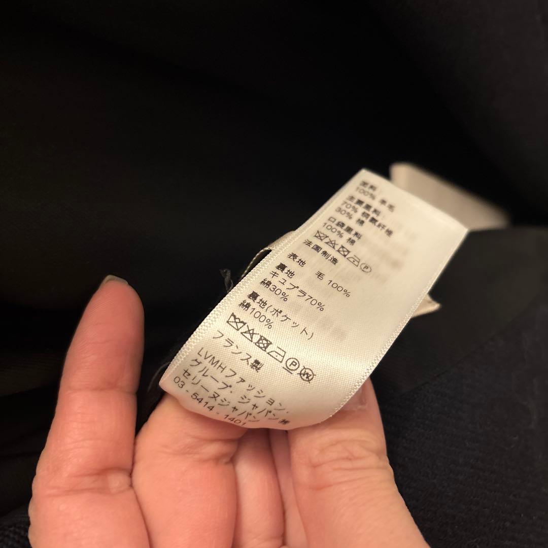 CELINE ダークネイビー ダブルブレストコート