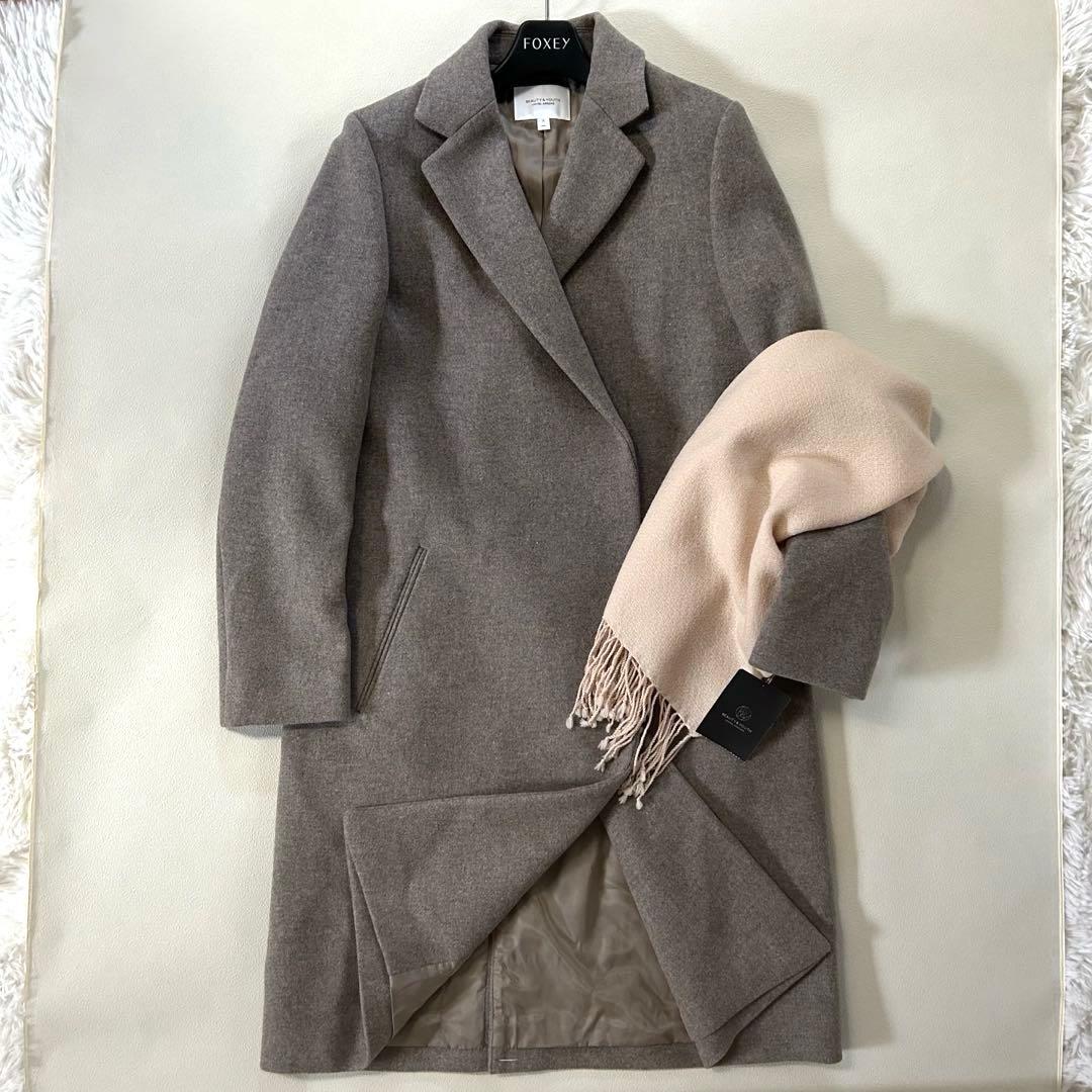 未使用＊ユナイテッドアローズ MANTECO チェスターコート ロング メルトン