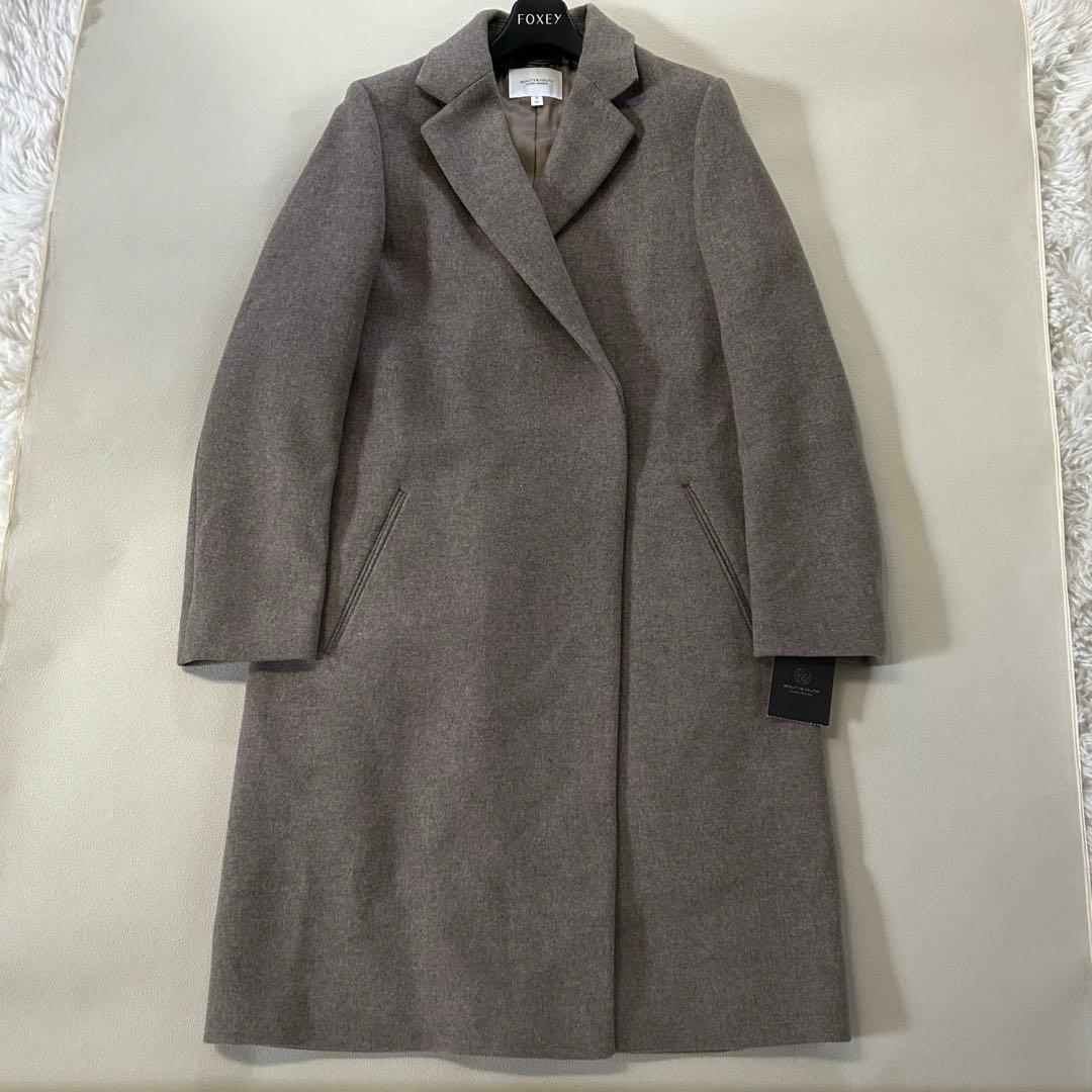 未使用＊ユナイテッドアローズ MANTECO チェスターコート ロング メルトン