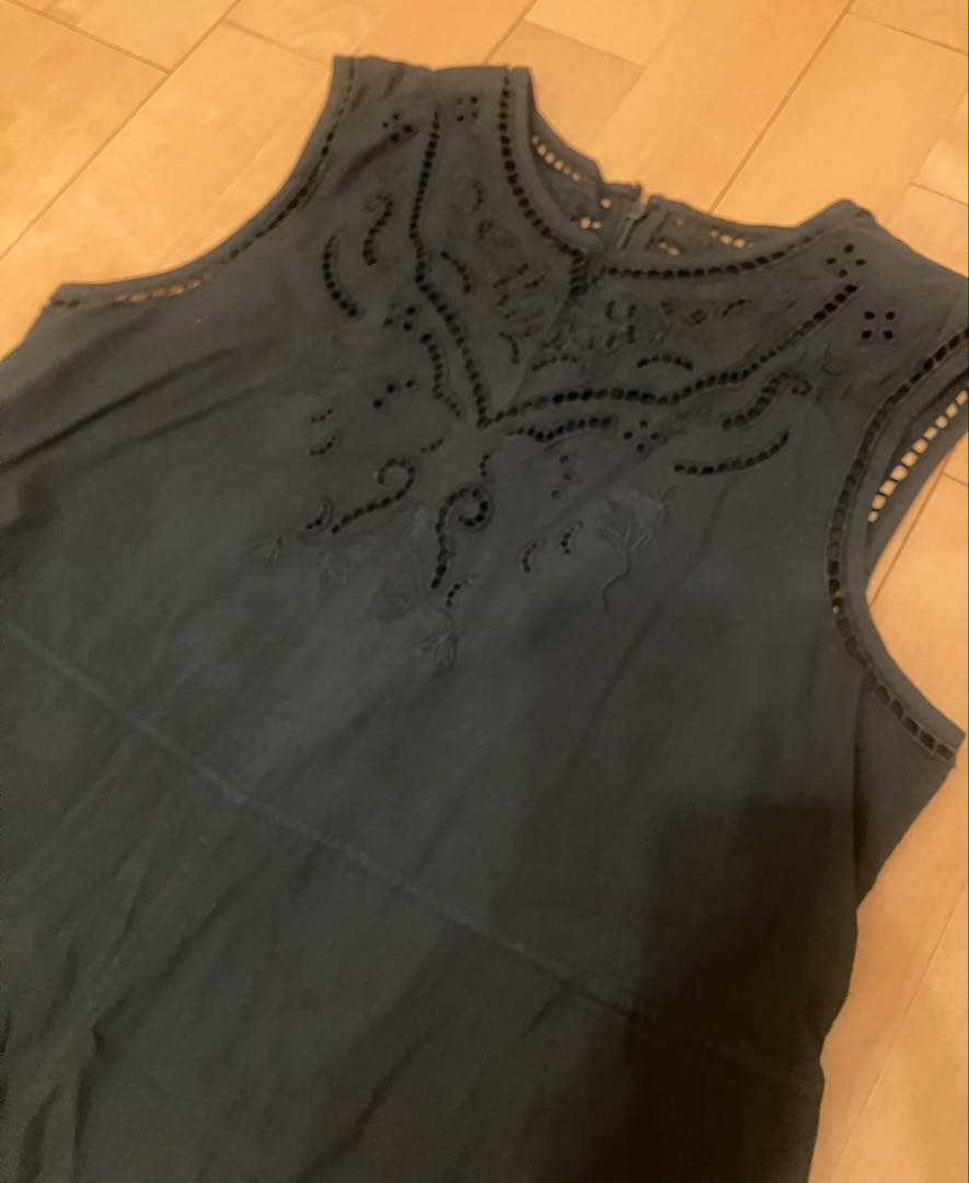 【新品】IENA LA BOUCLEカットワークレースオールインワン ブラック