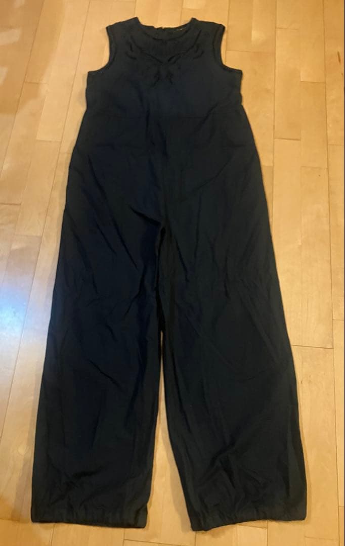 【新品】IENA LA BOUCLEカットワークレースオールインワン ブラック