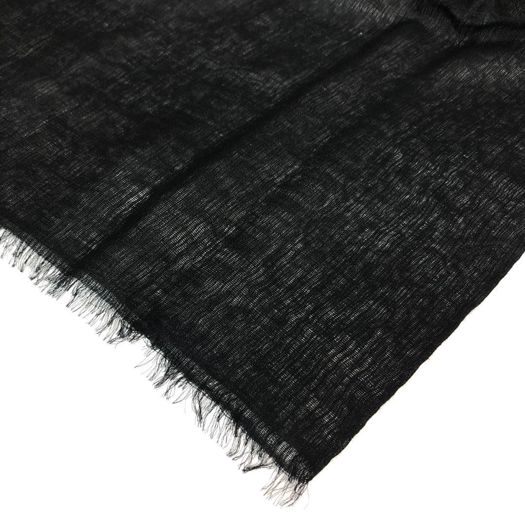 【未使用保管品】11F066 エルメス ストール カシミヤ シルク 無地 大判