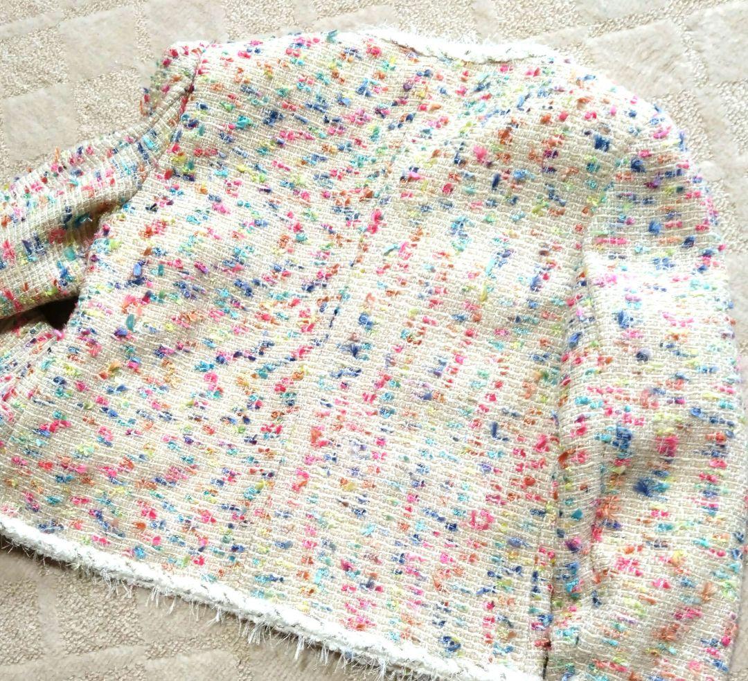 新品CHRISTIAN MILADA カラフルツイードジャケット上質ウール80%