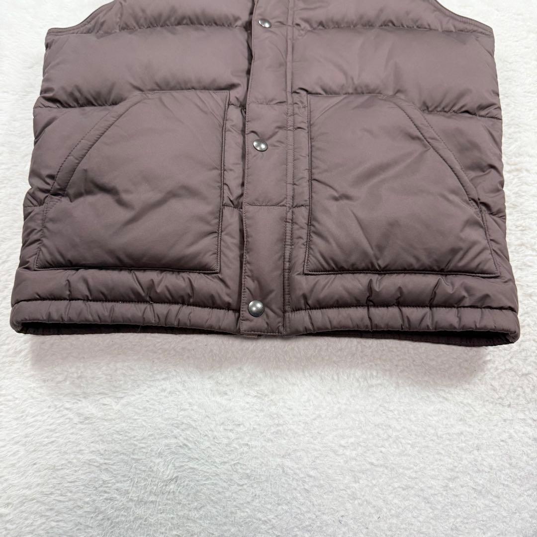 美品 ポロ・ラルフ・ローレン ダウンベスト ブラウン 2way フード M