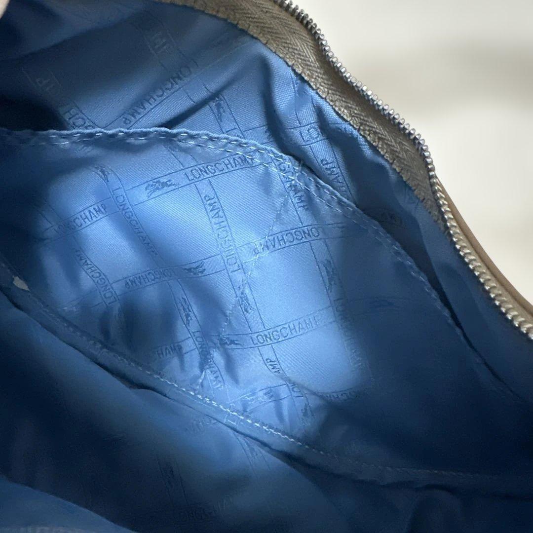 ロンシャン　ショルダーバッグ　レザー　ワンショルダー　ハーフムーン