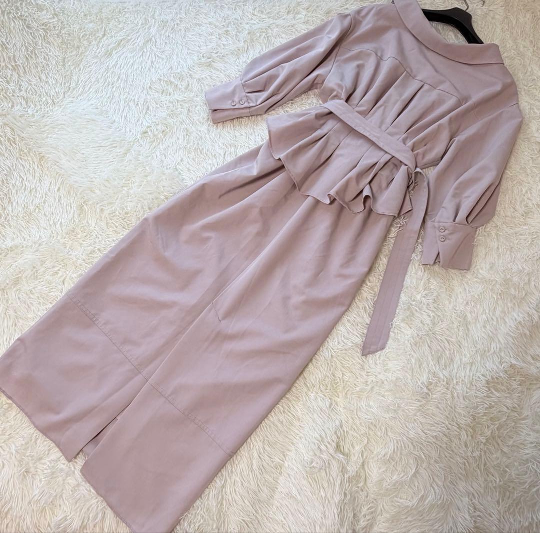 ワンピース herlipto Belted Denim Effect Shirt Dress