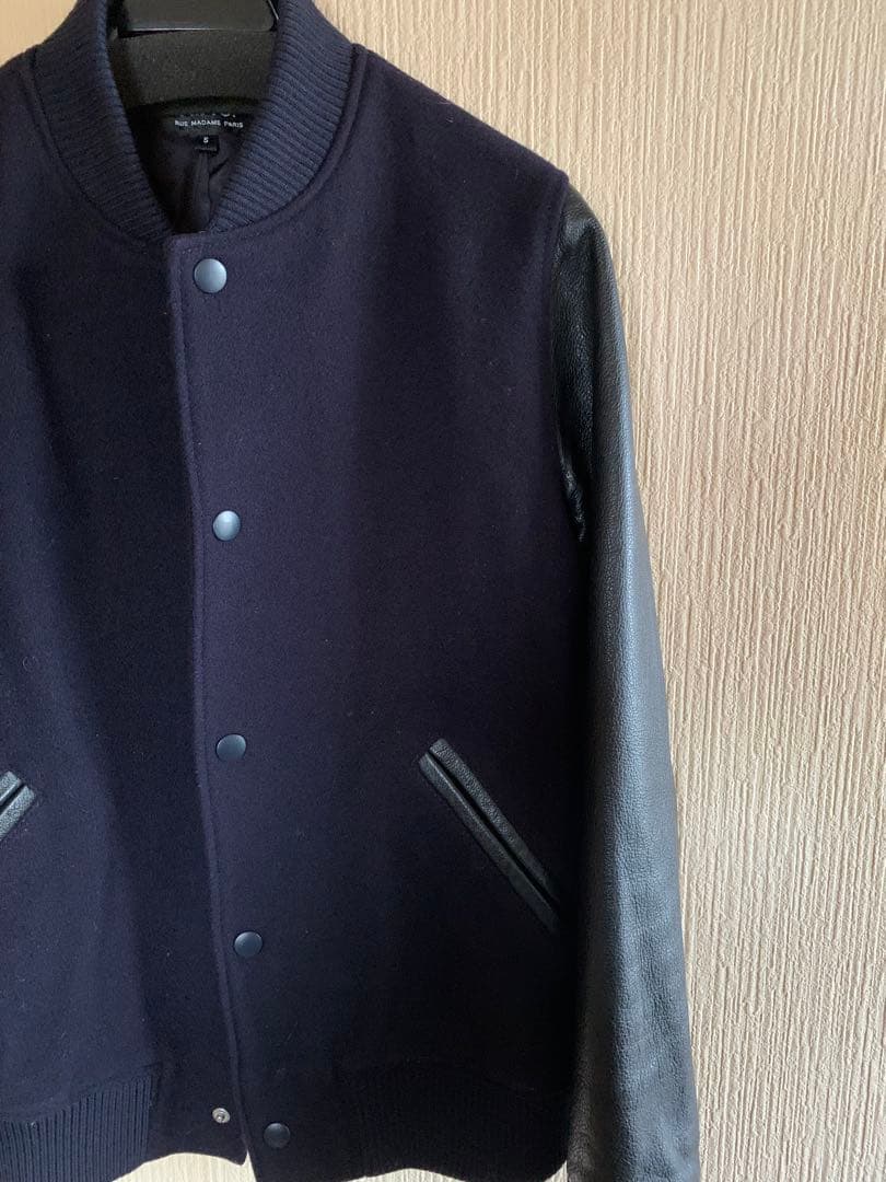 A.P.C アーペーセー スタジャン S ネイビー×ブラックレザー 黒紺