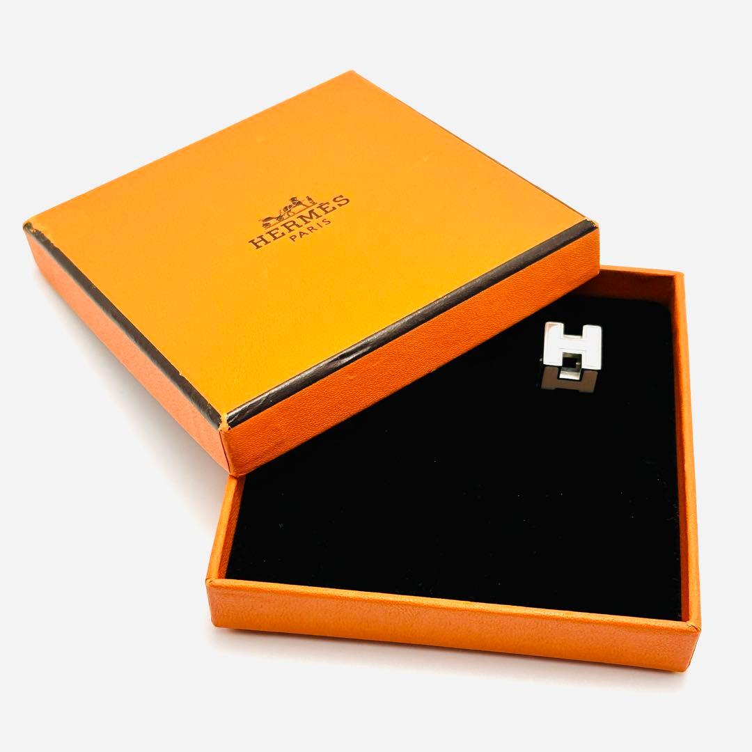HERMES ペンダントトップ　Hキューブ　カージュ　ド　アッシュ　シルバー