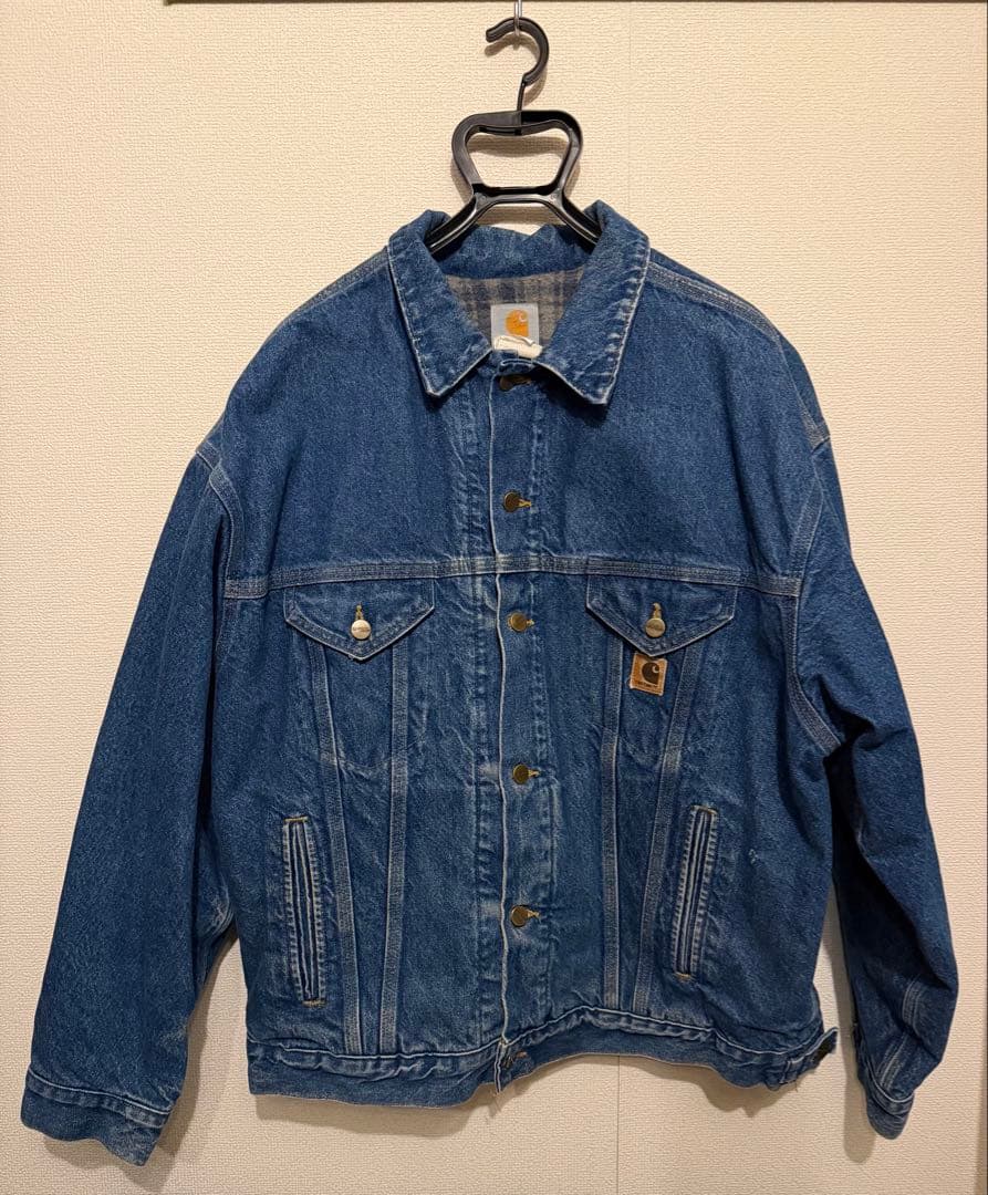 Carhartt カーハート デニムジャケット USA製 裏地ブランケット