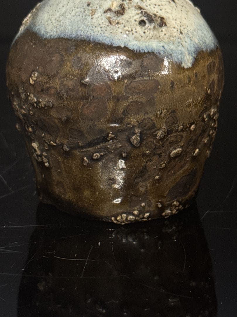 江戸初期 朝鮮唐津 小振 花入 花瓶 徳利 朝鮮民芸