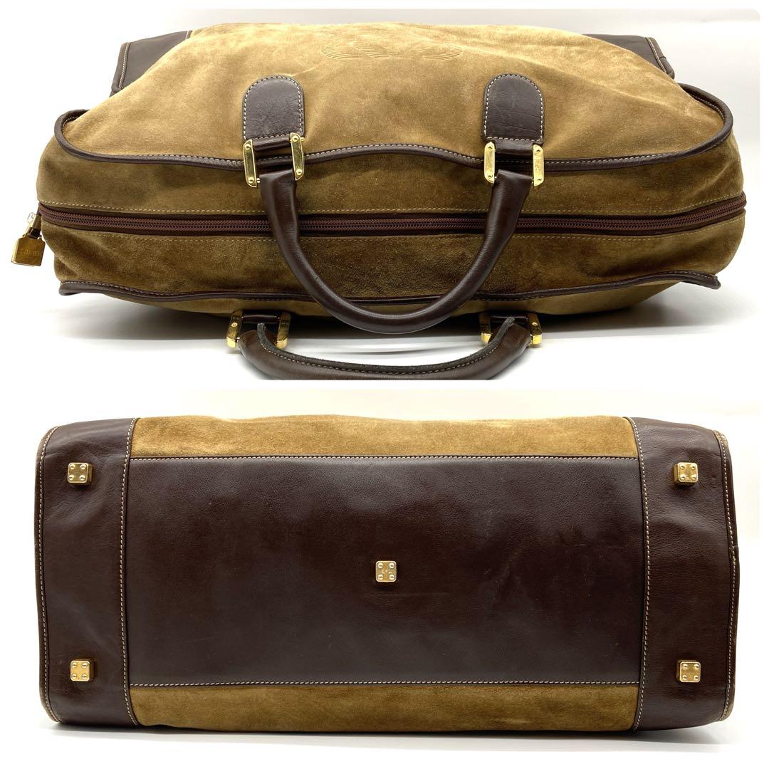 LOEWEロエベ　アマソナ50 アナグラム　スエード　ボストンバッグ