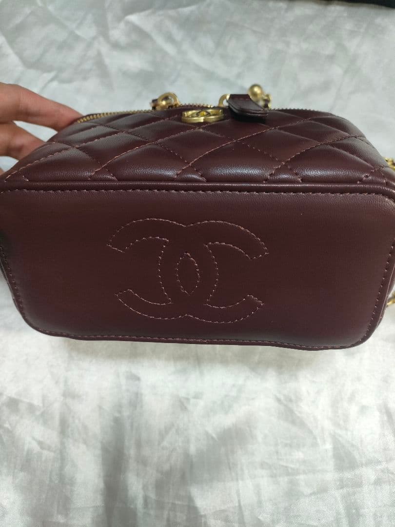 シャネル ショルダーバニティ バーガンディ ノベルティ