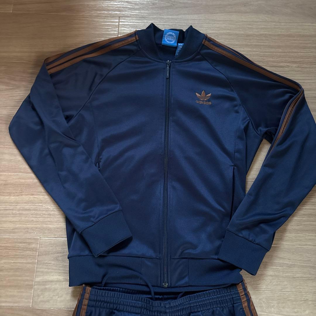 united arrows x adidas ネイビー セットアップ　Lサイズ