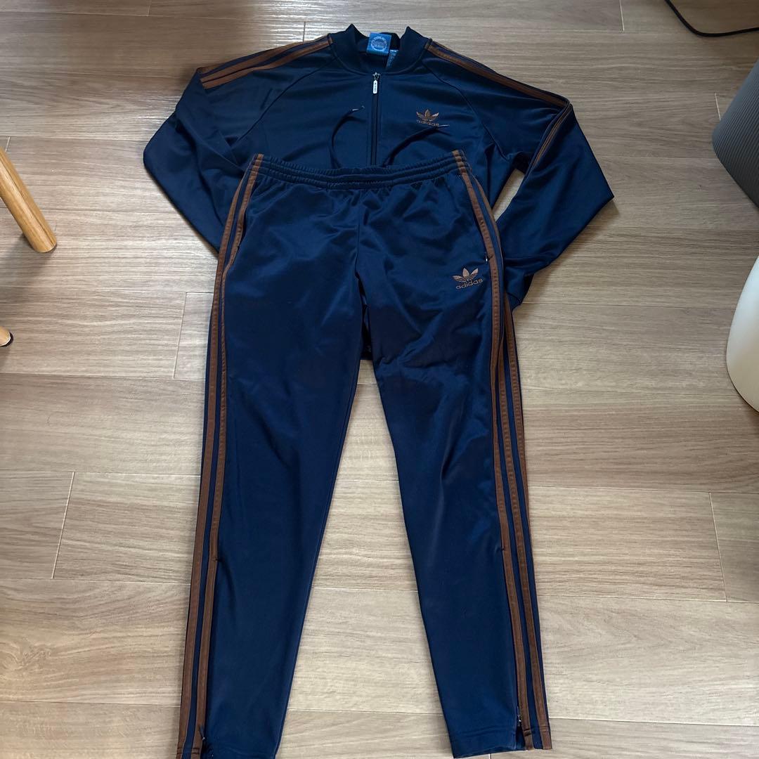 united arrows x adidas ネイビー セットアップ　Lサイズ