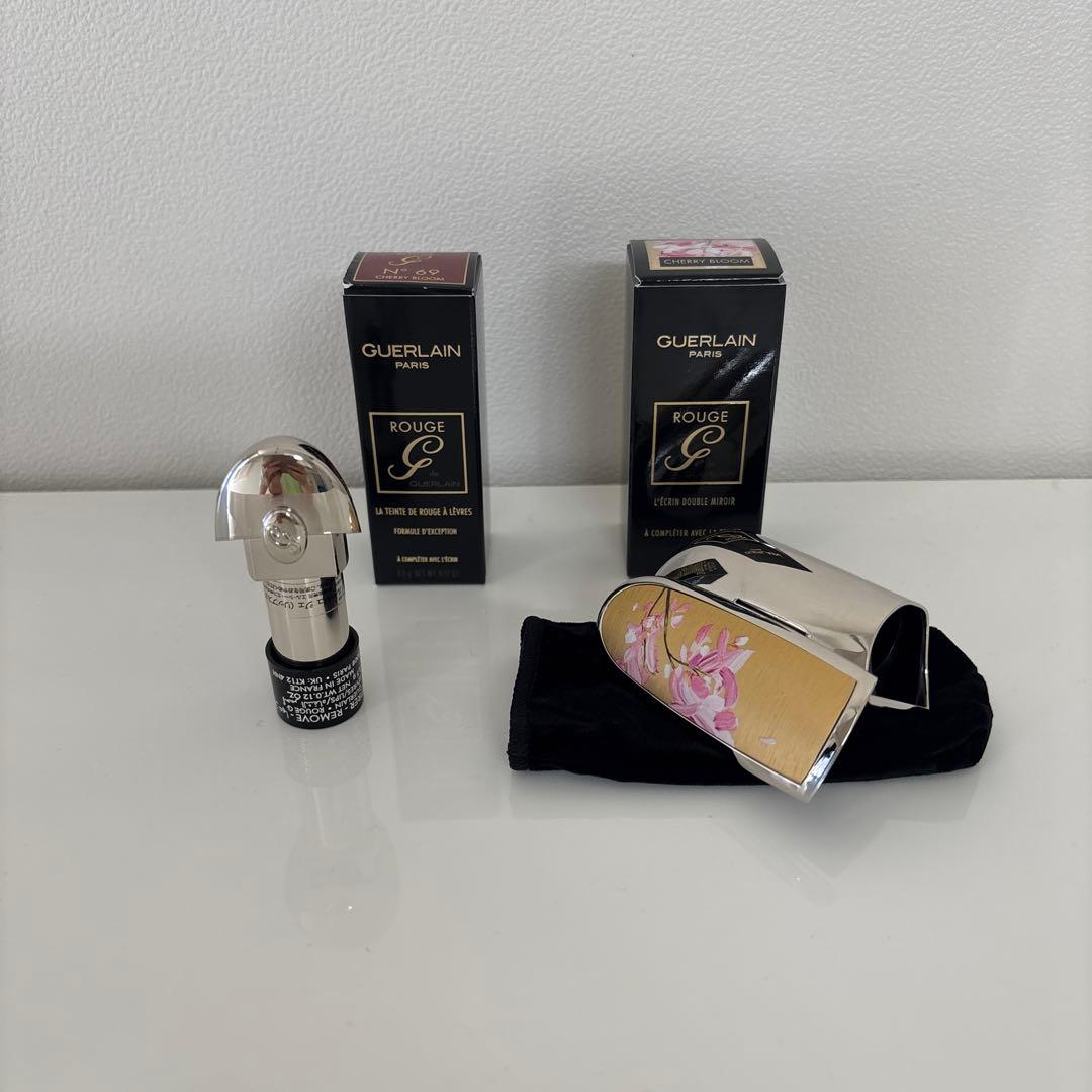 2024年春限定品　ゲラン　ルージュジェ　チェリーブルーム　リップとケース