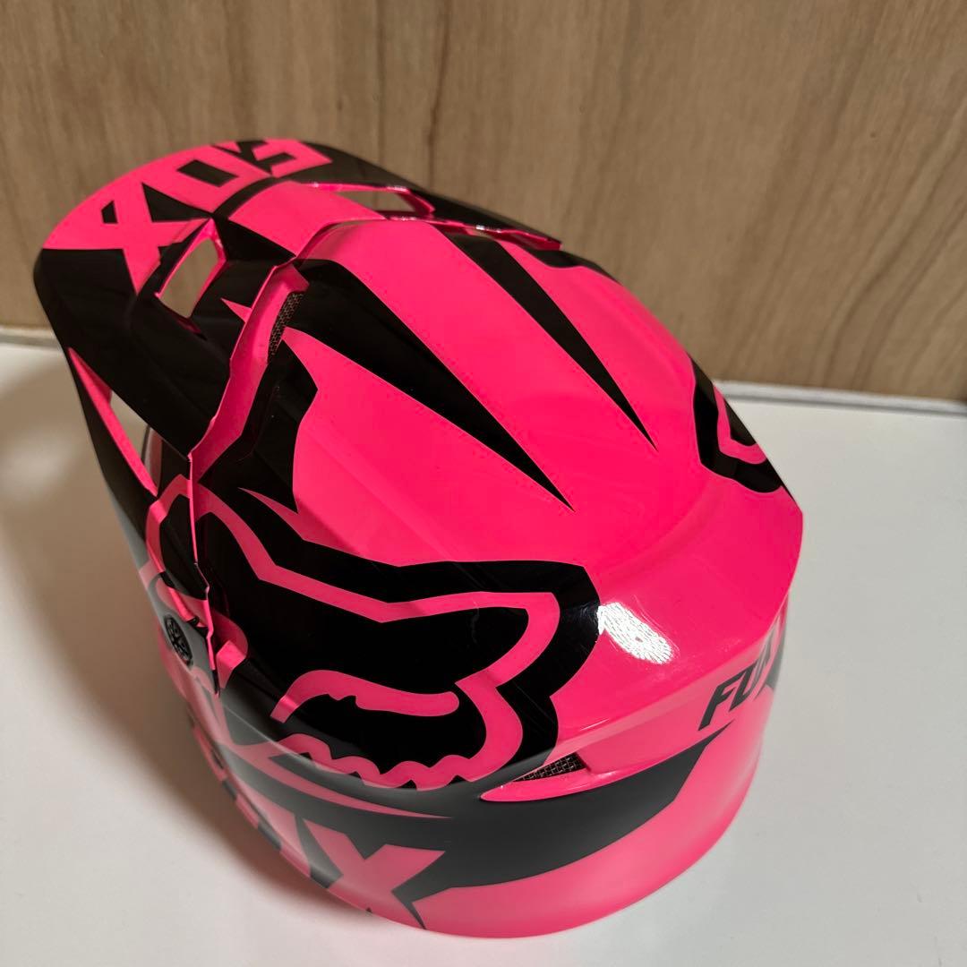 FOX モトクロス　ヘルメット　Lサイズ　ピンク　V1 59-60 オフロード