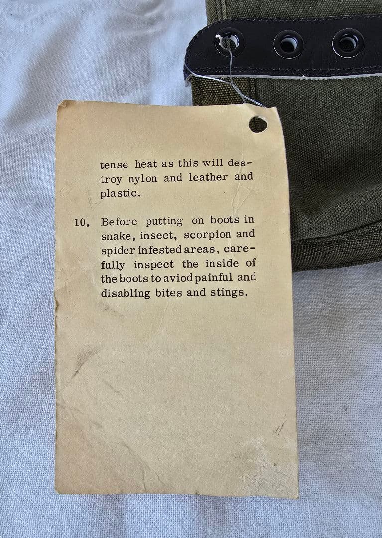 個人装備 U.S.NAVY 1966's TOROPICAL COMBAT BOOTS