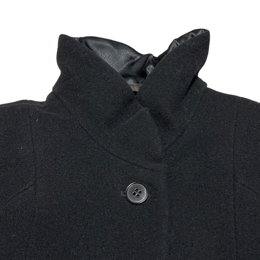 美品 エンポリオアルマーニ カシミヤ混 ロングコート Aライン フレア