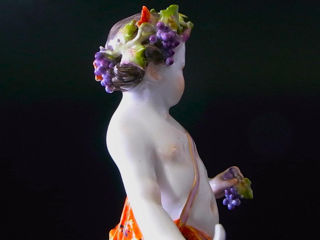 【 E860 】 真作保証品　マイセン　20世紀初頭作品　磁器人形　四季の寓意像