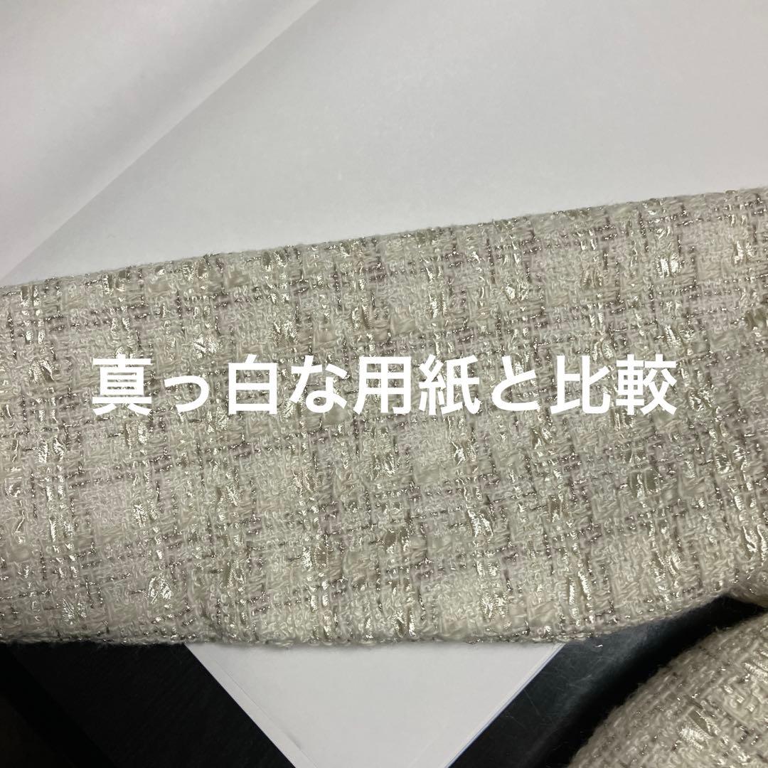 ケイトスペード120入学式ジャケットミックスツィードオフホワイトボレロ