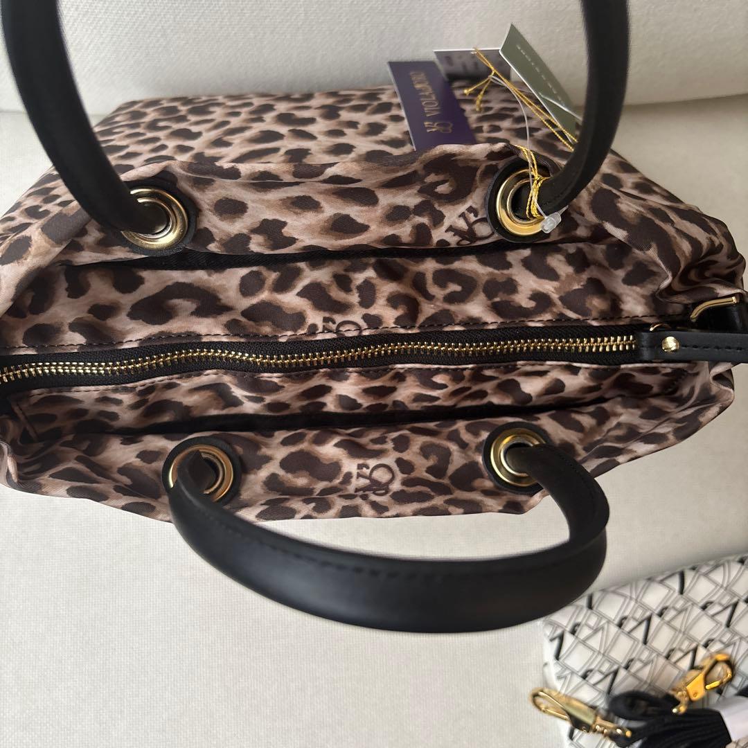 ヴィオラドーロ BIANCA S トートバッグ　レオパード　豹柄　ビアンカ