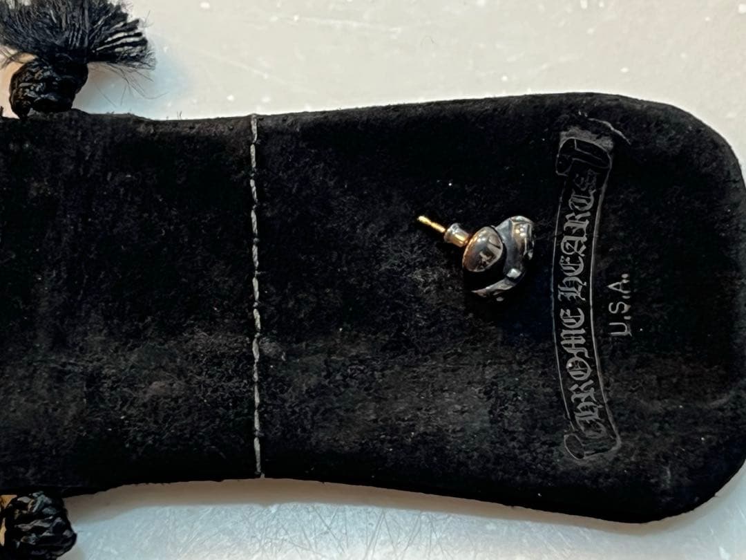 YAMAN様ChromeHeartsハートスタッドピアス片耳 正規品ギャランティ