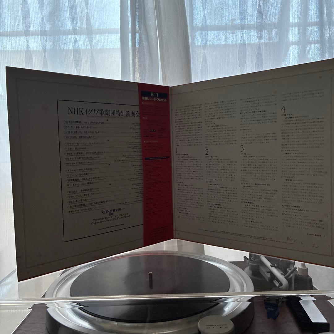 新春セール LP NHKイタリア歌劇団特別演奏会 ライヴ録音 1959-1961