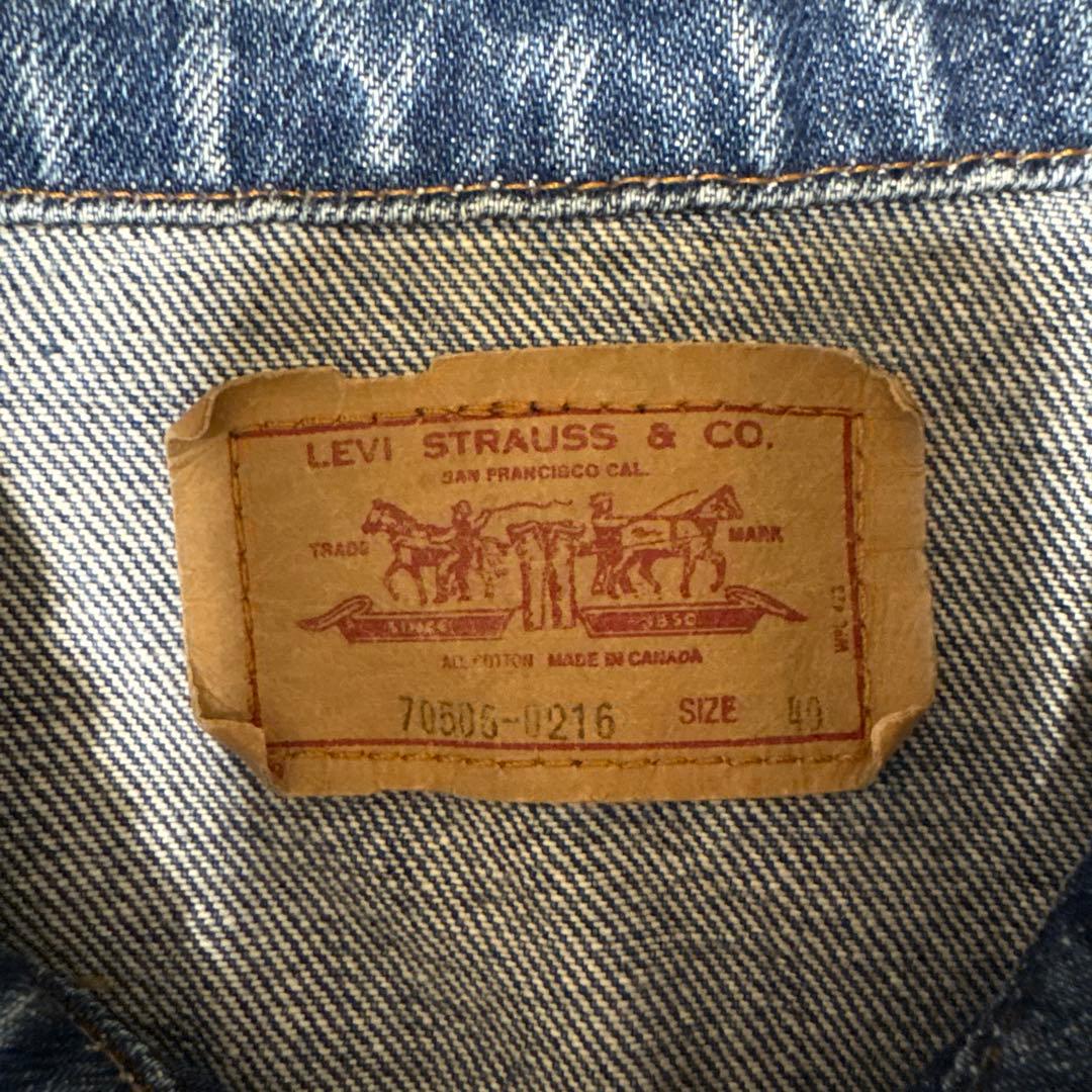 Levi's 70505-0216 80〜90s デニムジャケット サイズ40