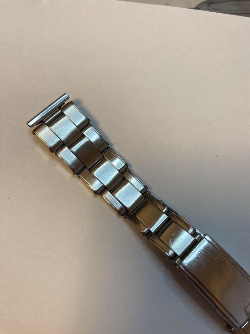 ロレックス1940年代　機能付きリベットブレスレットアンティーク バブルバック用