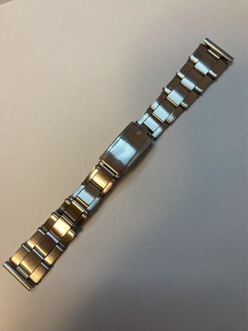 ロレックス1940年代　機能付きリベットブレスレットアンティーク バブルバック用