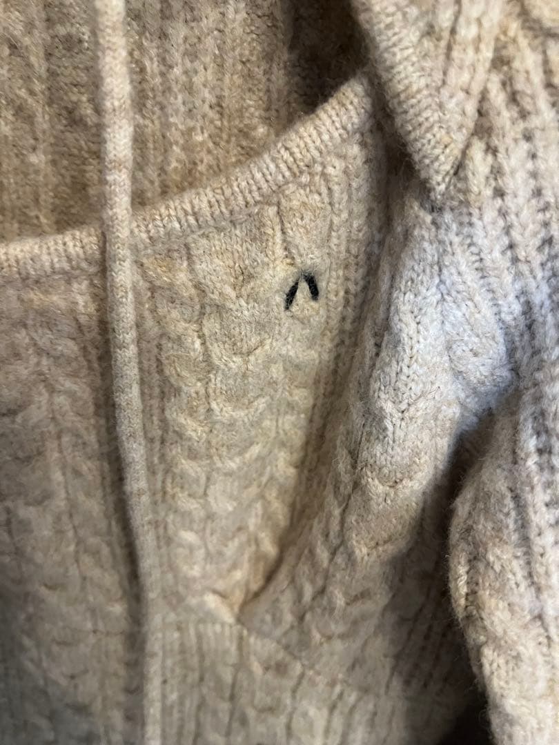 ワンピース ANDMARY Amy cable flare mini dress Beige