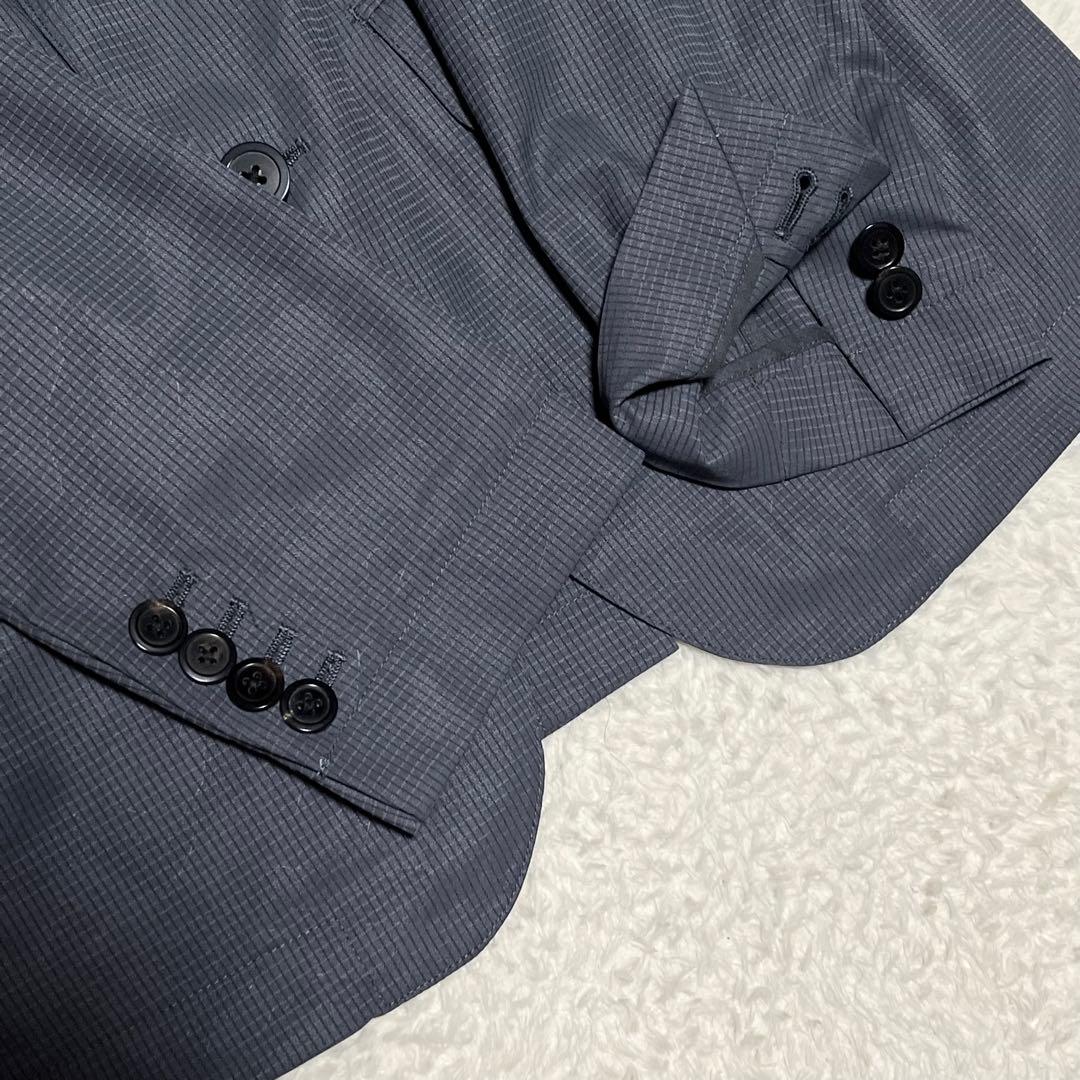 美品　ジュンハシモト　セットアップ　伸縮　カモフラ　洗濯可　グレー