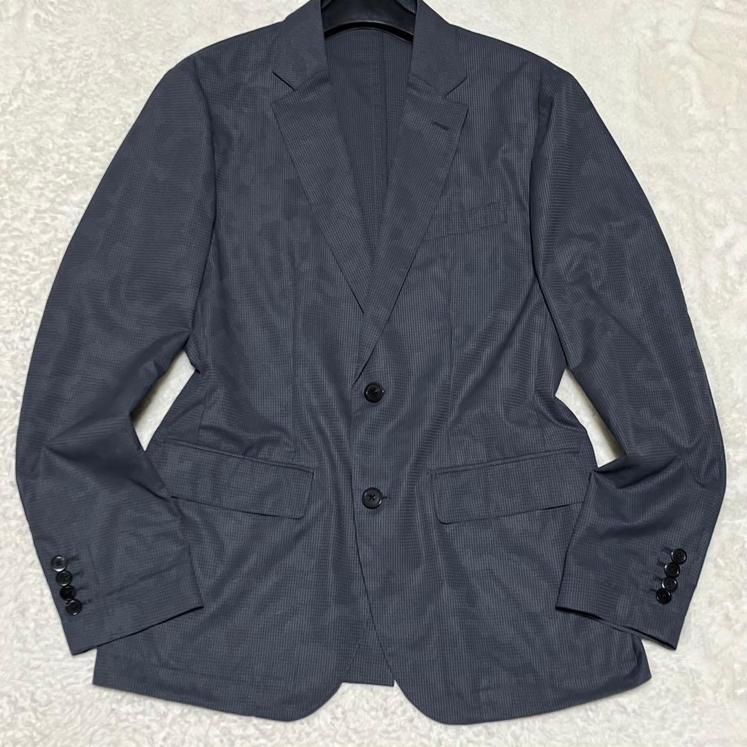 美品　ジュンハシモト　セットアップ　伸縮　カモフラ　洗濯可　グレー