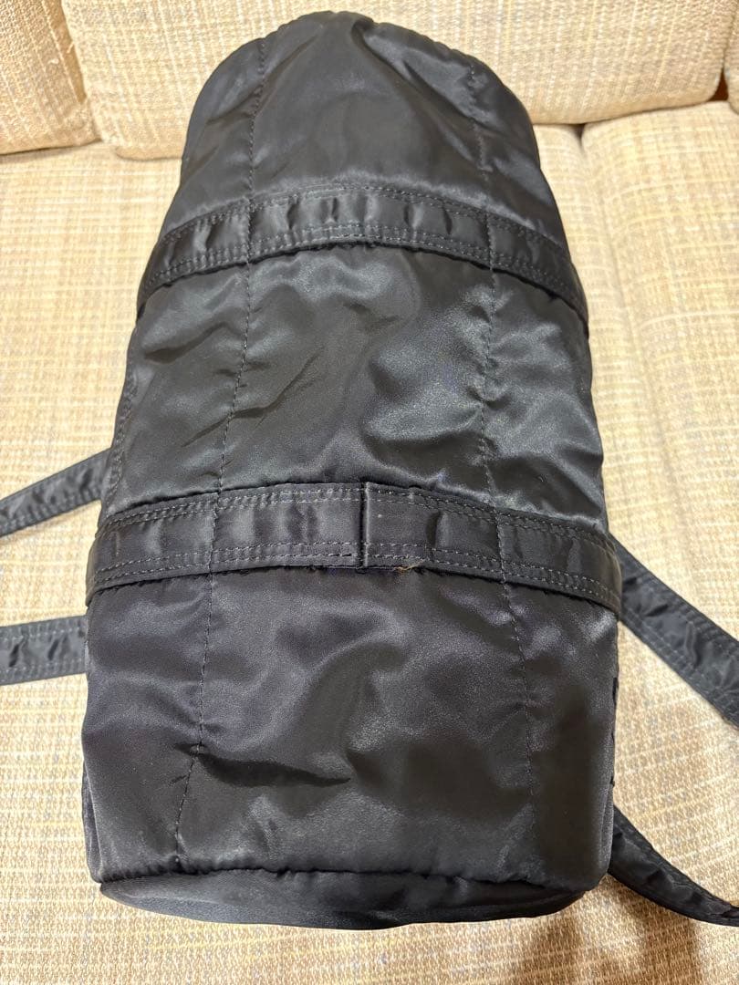 PORTER ブラック ドラムバッグS　タンカー　ボストンバッグ　ハンドバッグ