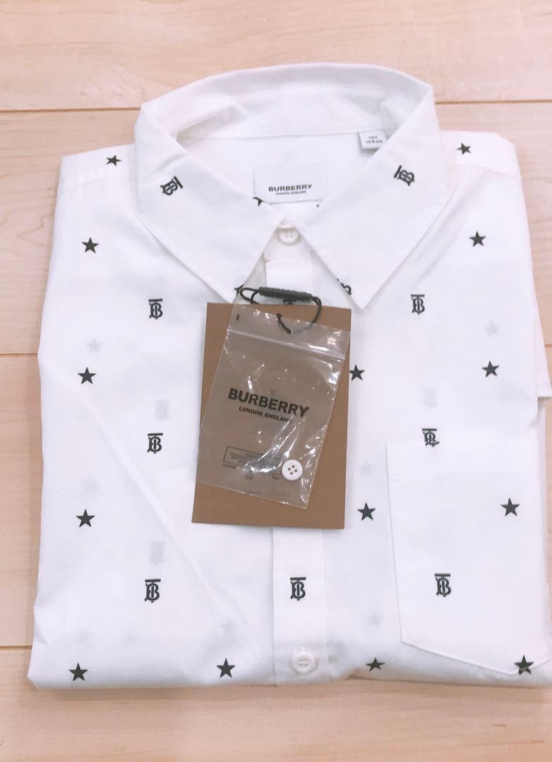 Burberry キッズ　14Y バーバリー　カットソー　総柄　TBロゴ