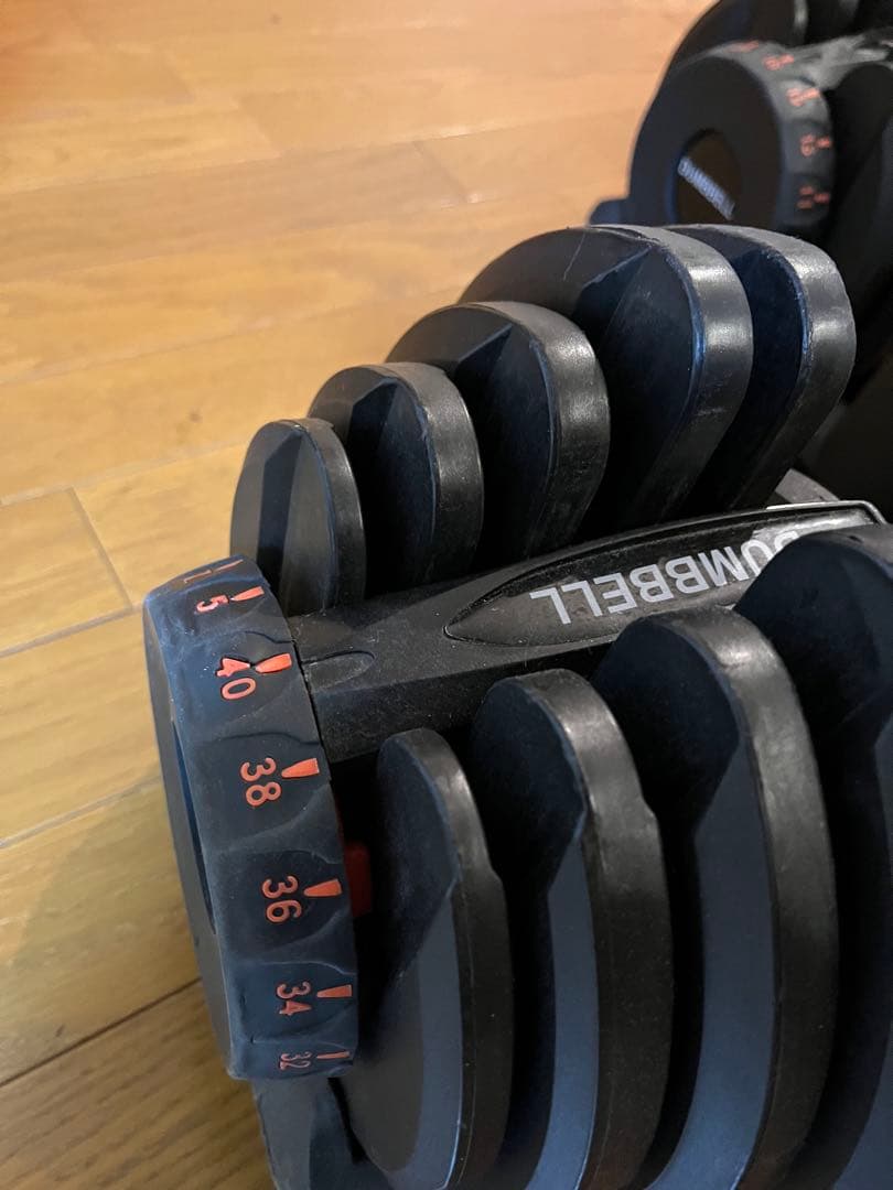 【引き取り】DUMBBELL 調整可能ダンベル 40kg 2個セット