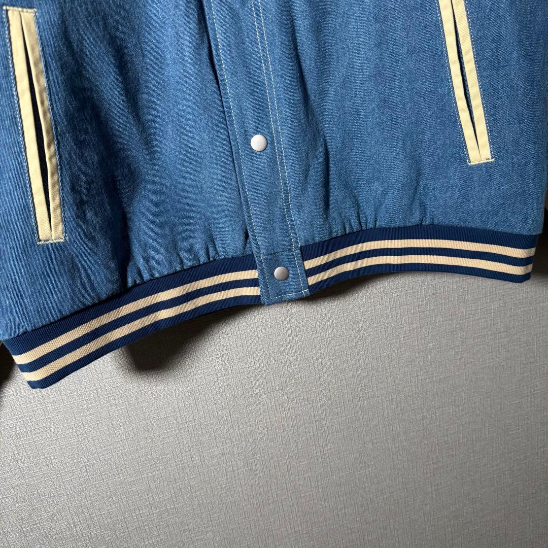 【新品・タグ付き】香港Disney プーさん 刺繍 スタジャン アームロゴ L