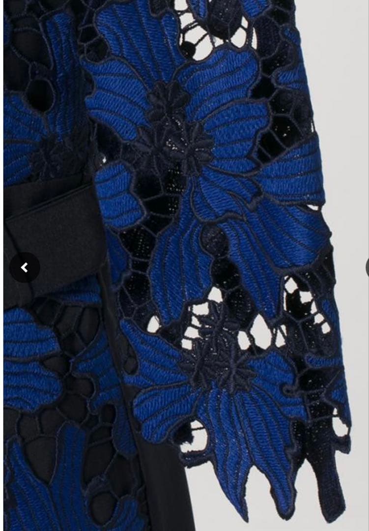 s*.様 SOBREソブレ❤︎新品同様美品ネイビーブルー レースタイトドレスジッ