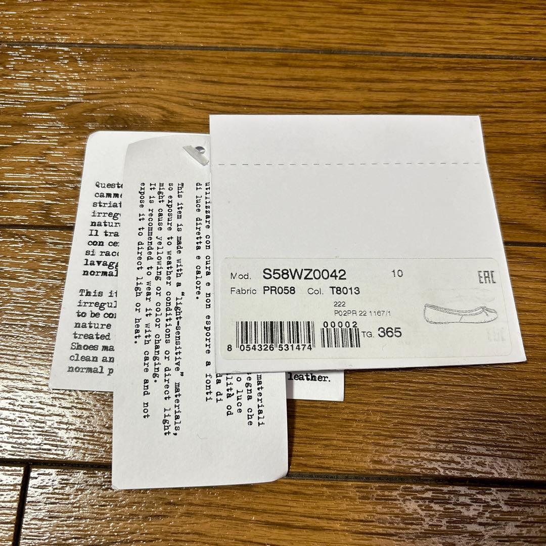 【未使用・最安値】Maison Margiela タビバレエシューズ　足袋バレエ