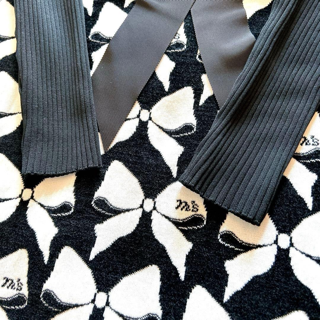 【極美品】エムズグレイシー　ニットロングワンピース　モールジャガード　38