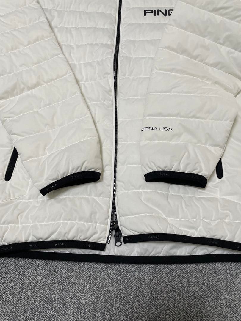 美品　PING キルティングジャケット ホワイト