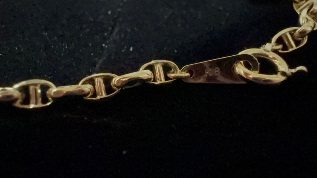 「Mal.」M1-⑨K18スカル100ネックレス45cm