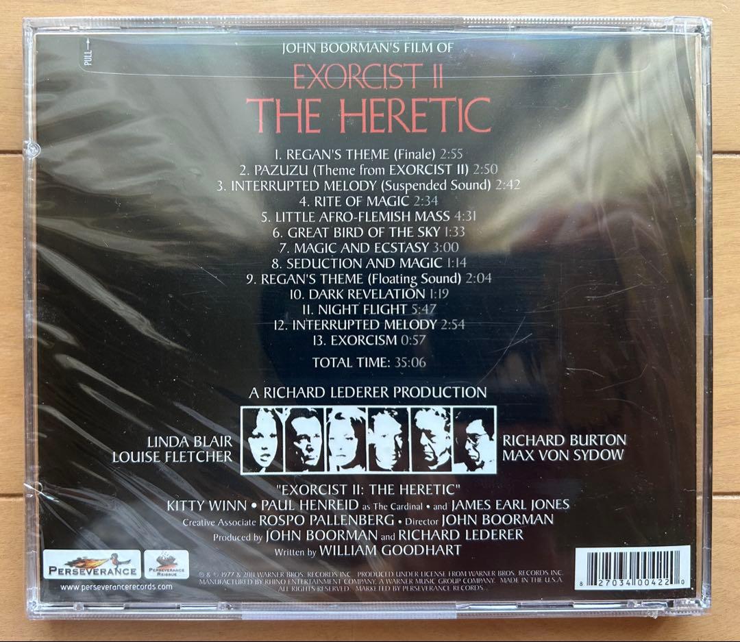 ★新品未開封★　エクソシスト2　サウンドトラック　CD　音楽エンニオ・モリコーネ
