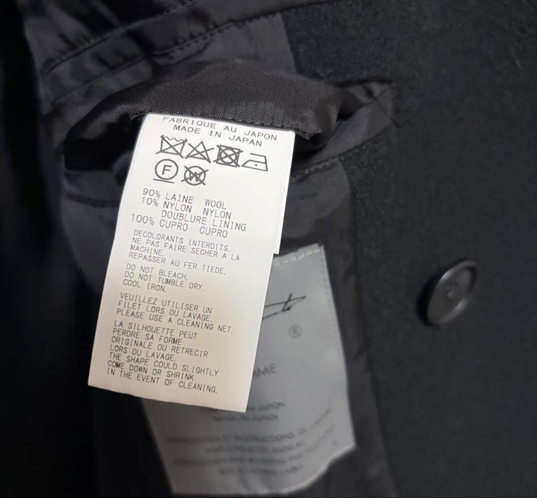 タグ付き 22AW Yohji Yamamoto モッサーコート